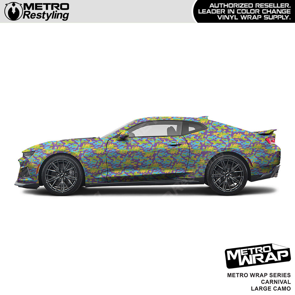 Metro Wrap Large Classic Carnival Camouflage Vinyl Film