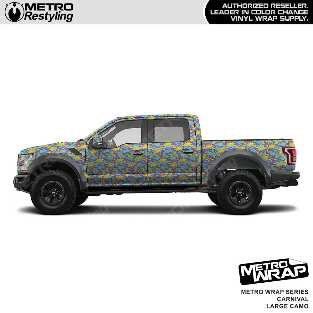 Metro Wrap Large Classic Carnival Camouflage Vinyl Film