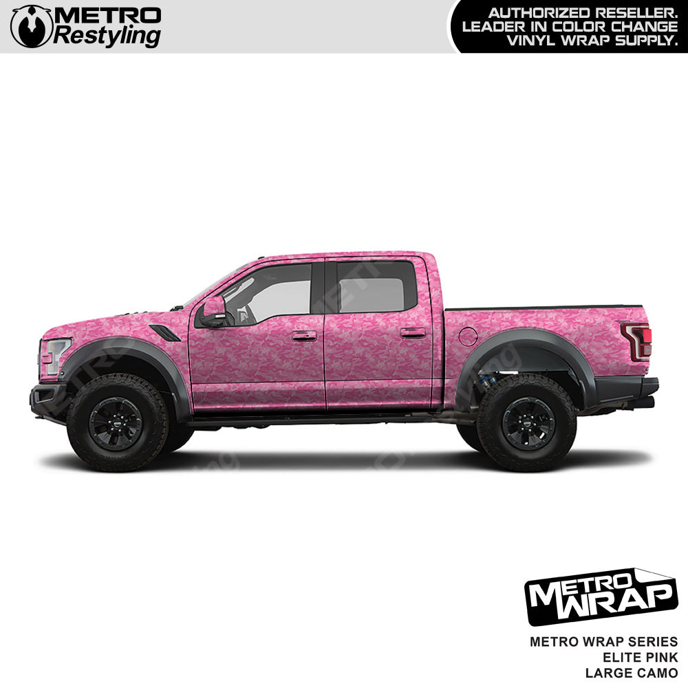 Metro Wrap Large Classic Elite Pink Camouflage Vinyl Film
