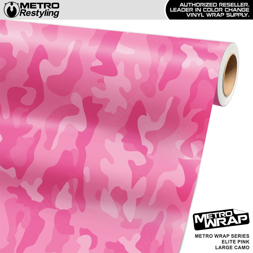 Metro Wrap Large Classic Elite Pink Camouflage Vinyl Film