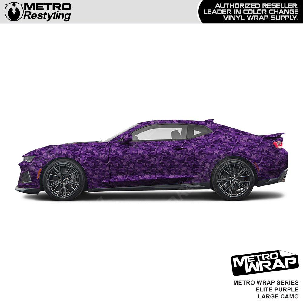 Metro Wrap Large Classic Elite Purple Camouflage Vinyl Film