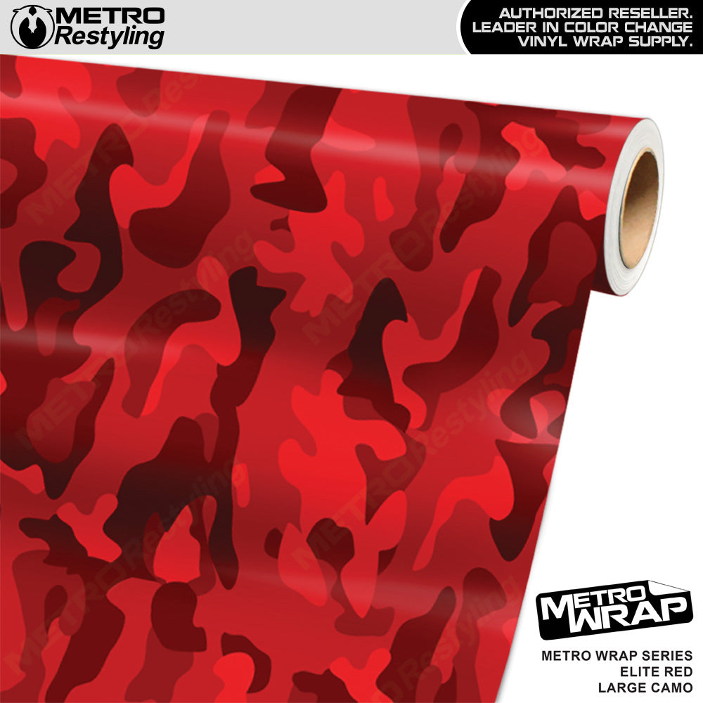 Metro Wrap Large Classic Elite Red Camouflage Vinyl Film