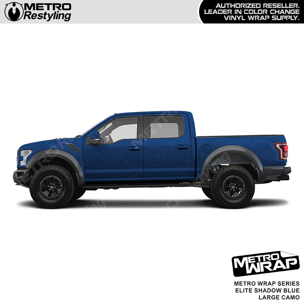 Metro Wrap Large Classic Elite Shadow Blue Camouflage Vinyl Film