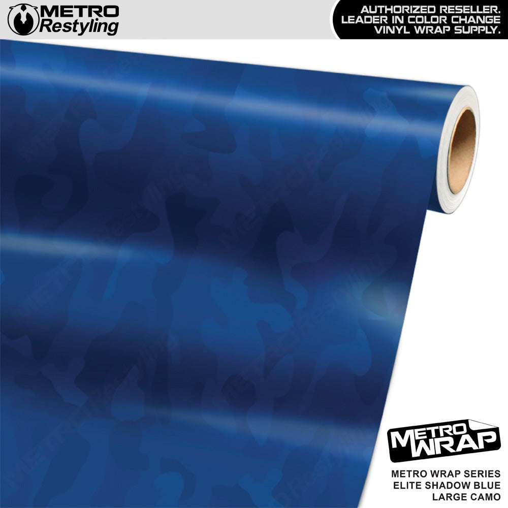 Metro Wrap Large Classic Elite Shadow Blue Camouflage Vinyl Film