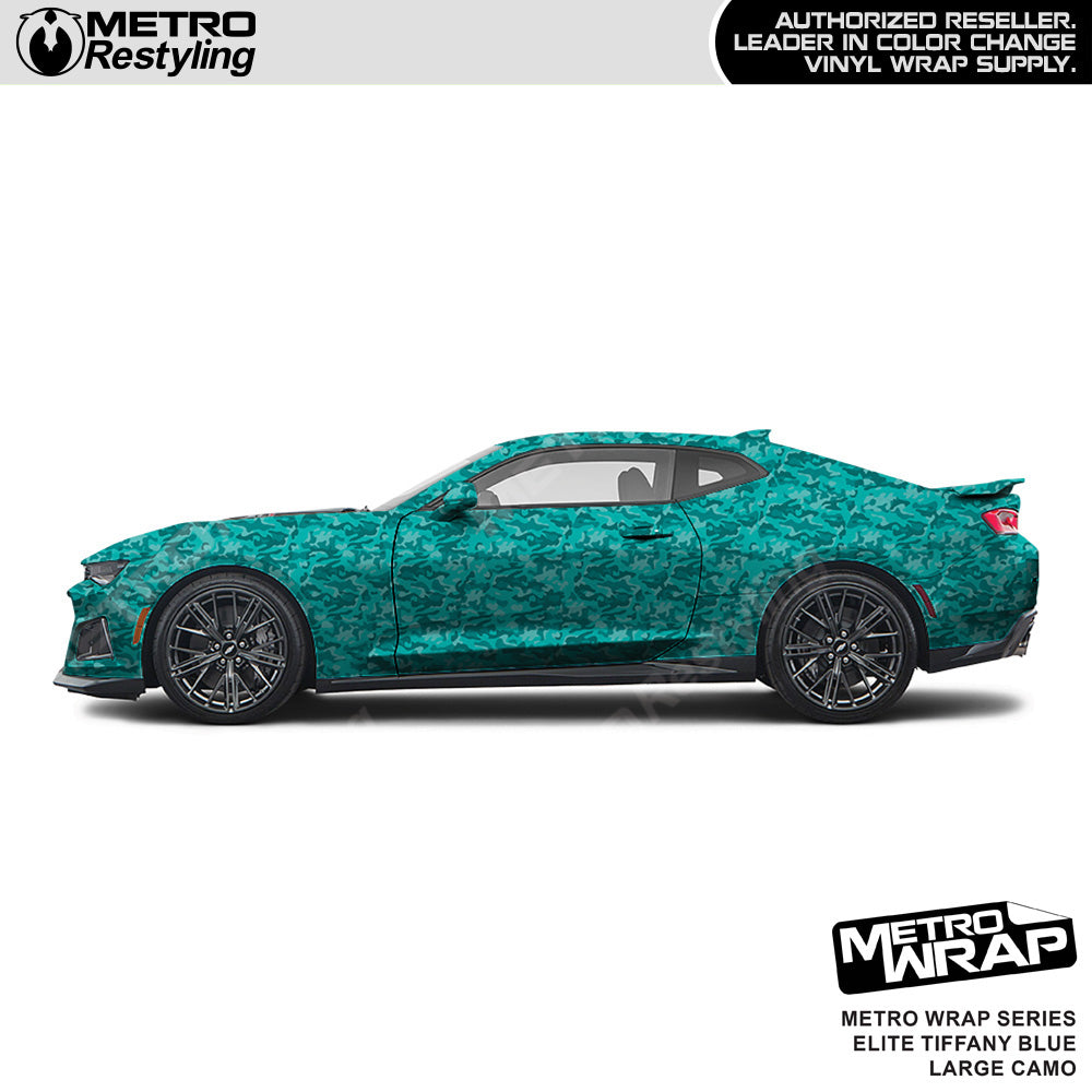 Metro Wrap Large Classic Elite Tiffany Blue Camouflage Vinyl Film