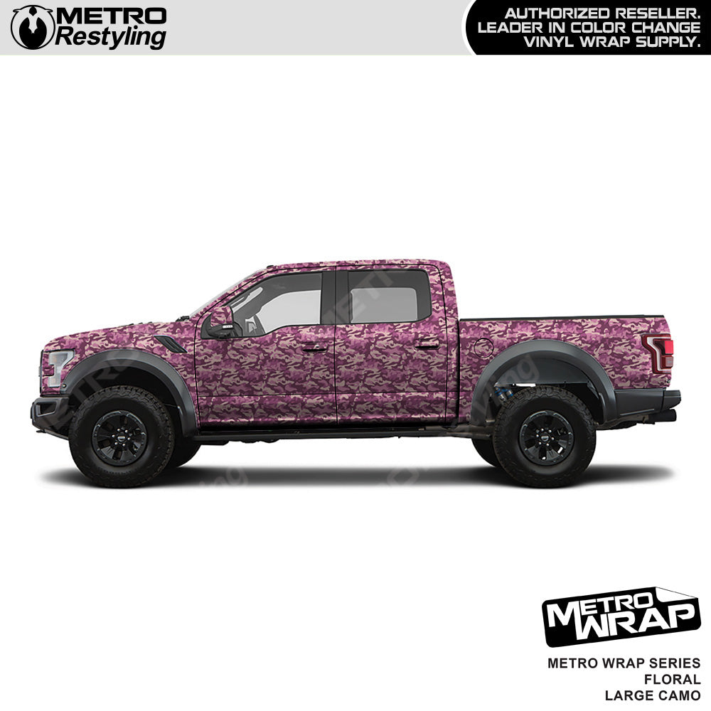 Metro Wrap Large Classic Floral Camouflage Vinyl Film