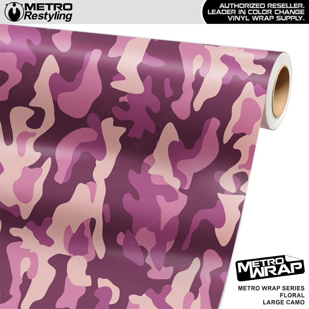 Metro Wrap Large Classic Floral Camouflage Vinyl Film