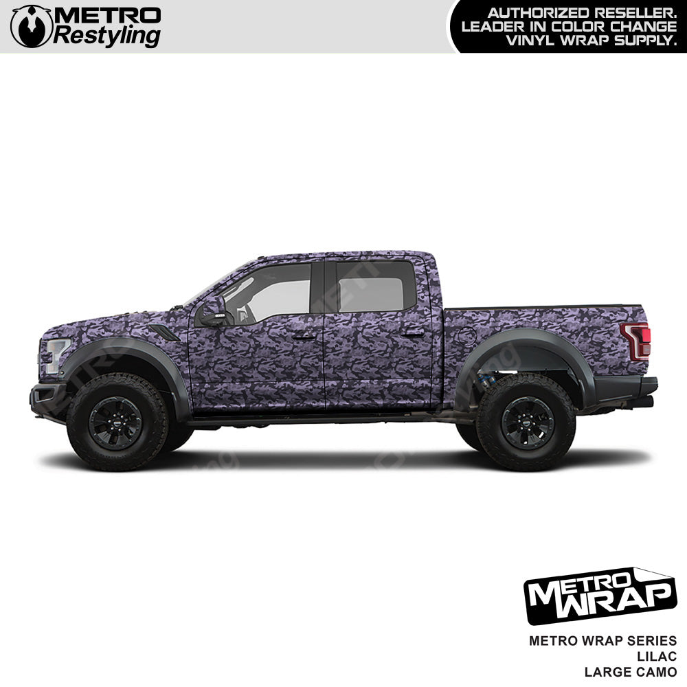 Metro Wrap Large Classic Lilac Camouflage Vinyl Film