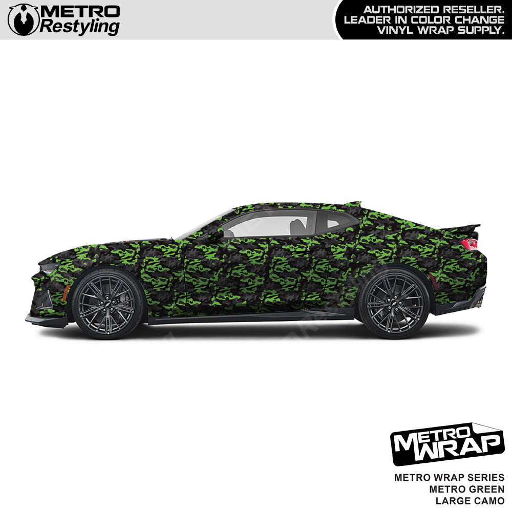 Metro Wrap Large Classic Metro Green Camouflage Vinyl Film