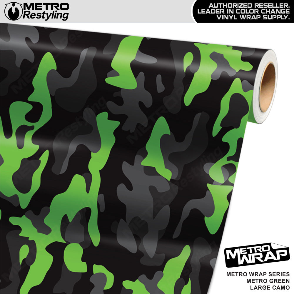 Metro Wrap Large Classic Metro Green Camouflage Vinyl Film