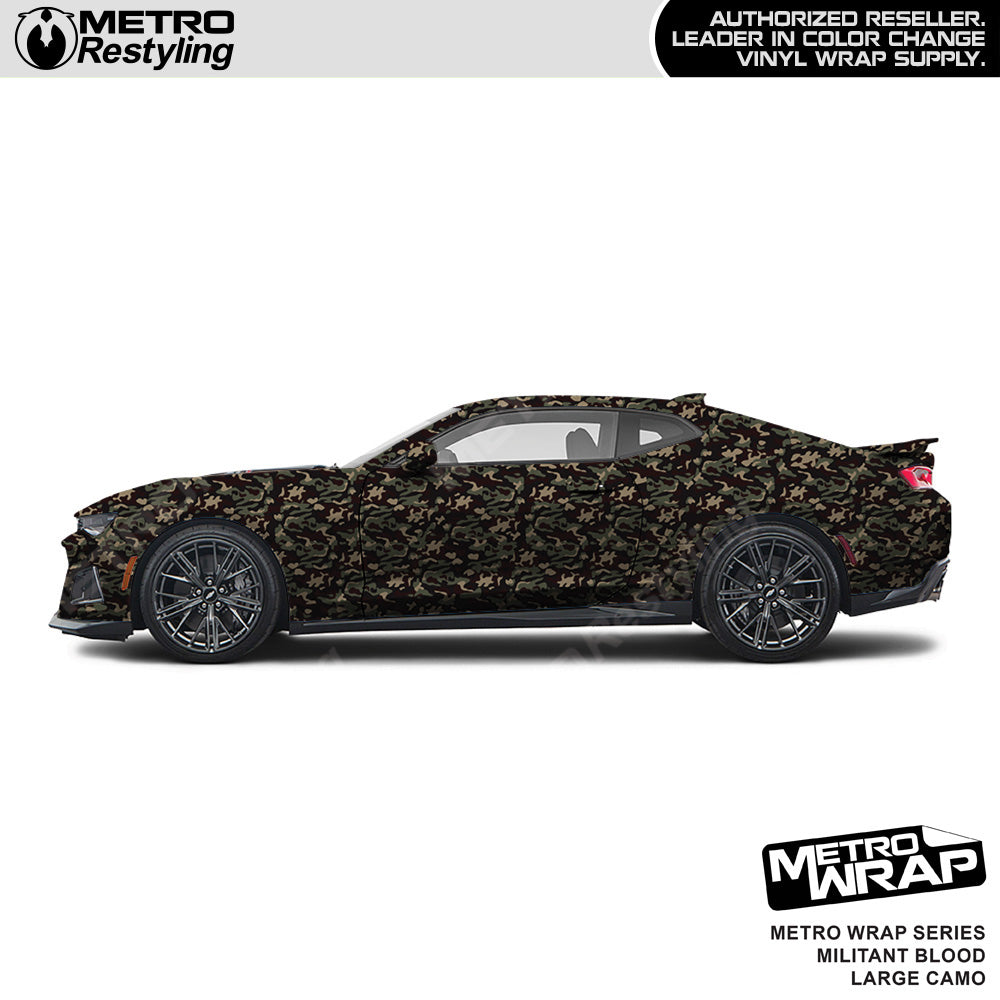 Metro Wrap Large Classic Militant Blood Camouflage Vinyl Film