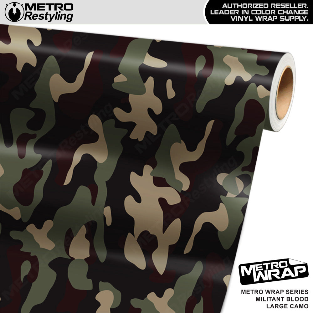 Metro Wrap Large Classic Militant Blood Camouflage Vinyl Film