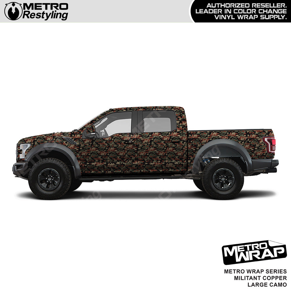 Metro Wrap Large Classic Militant Copper Camouflage Vinyl Film