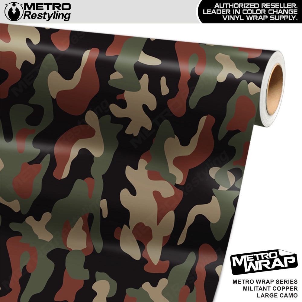 Metro Wrap Large Classic Militant Copper Camouflage Vinyl Film