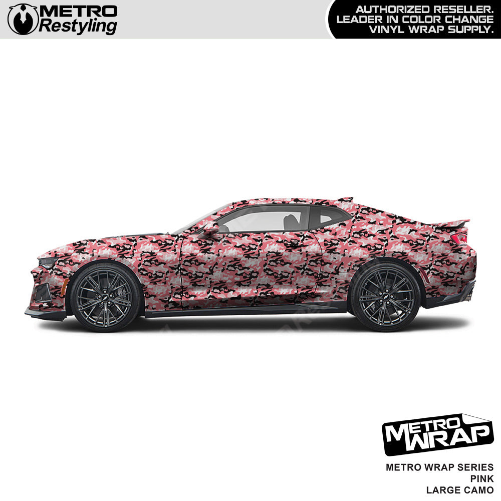 Metro Wrap Large Classic Pink Camouflage Vinyl FilmMetro Wrap Large Classic Pink Camouflage Vinyl Film