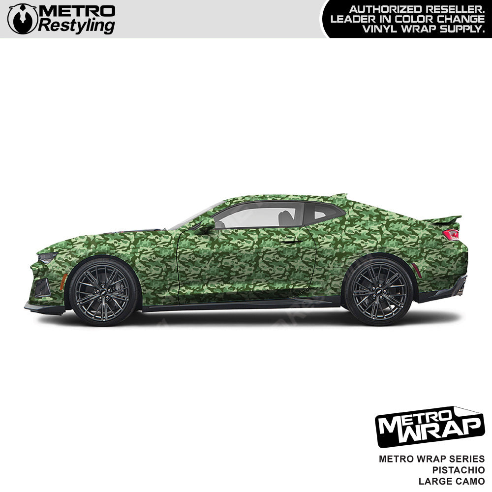 Metro Wrap Large Classic Pistachio Camouflage Vinyl Film