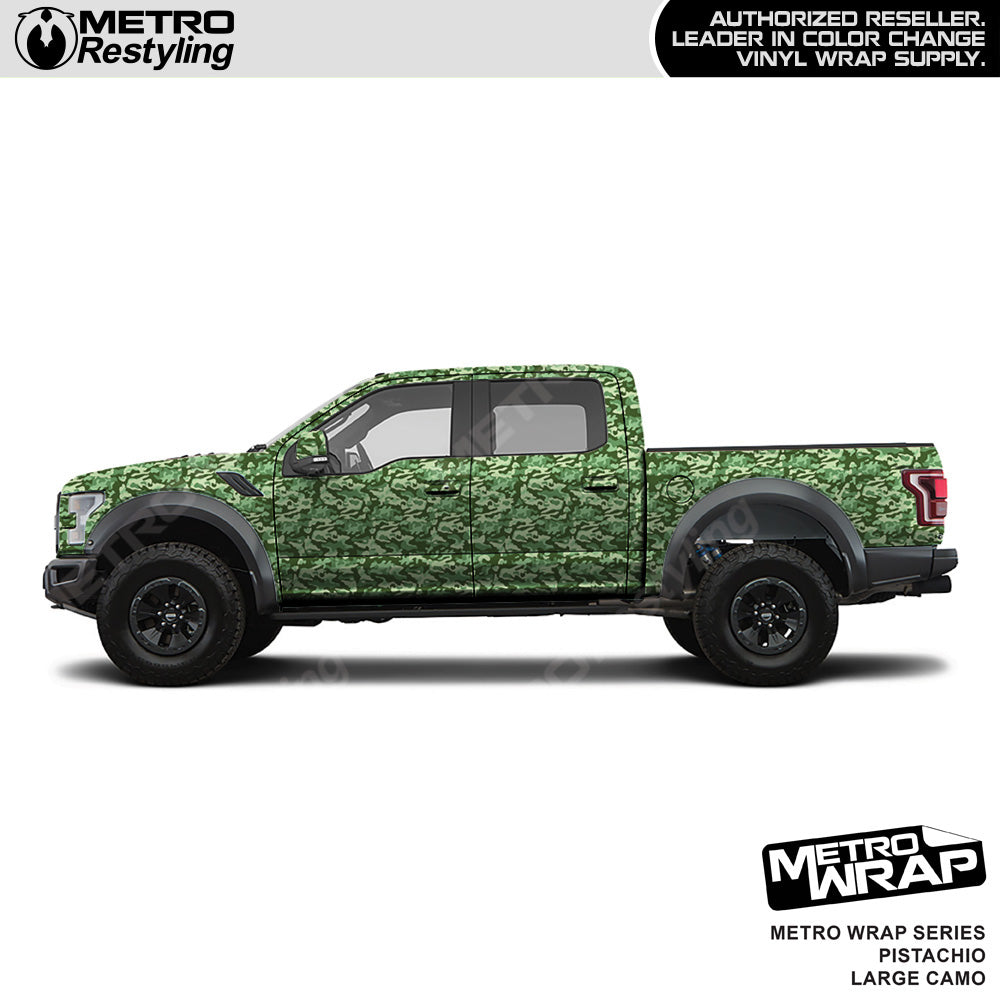 Metro Wrap Large Classic Pistachio Camouflage Vinyl Film