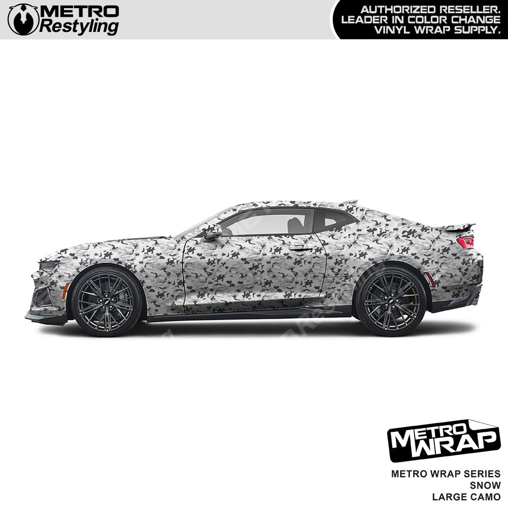 Metro Wrap Large Classic Snow Camouflage Vinyl Film