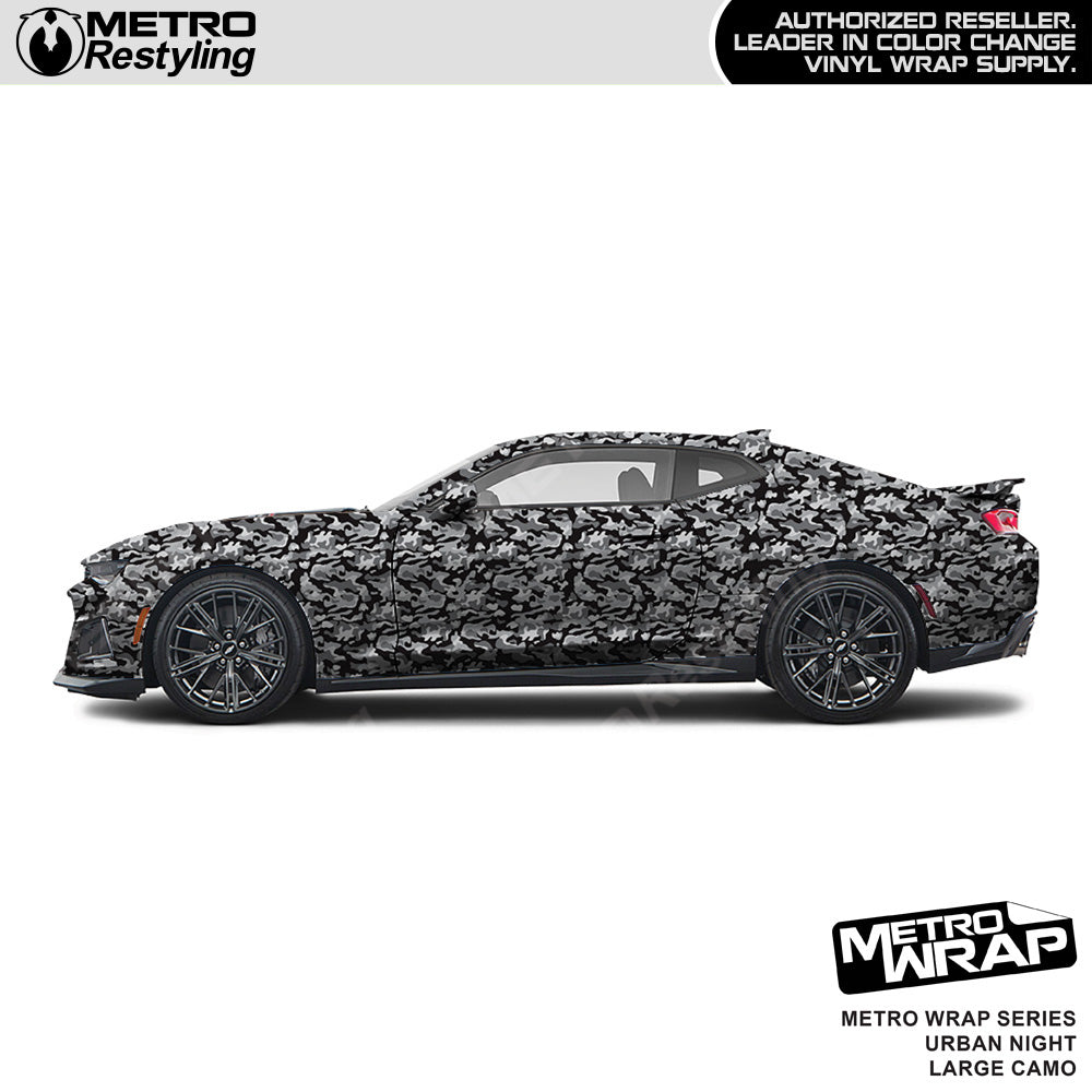 Metro Wrap Large Classic Urban Night Camouflage Vinyl Film