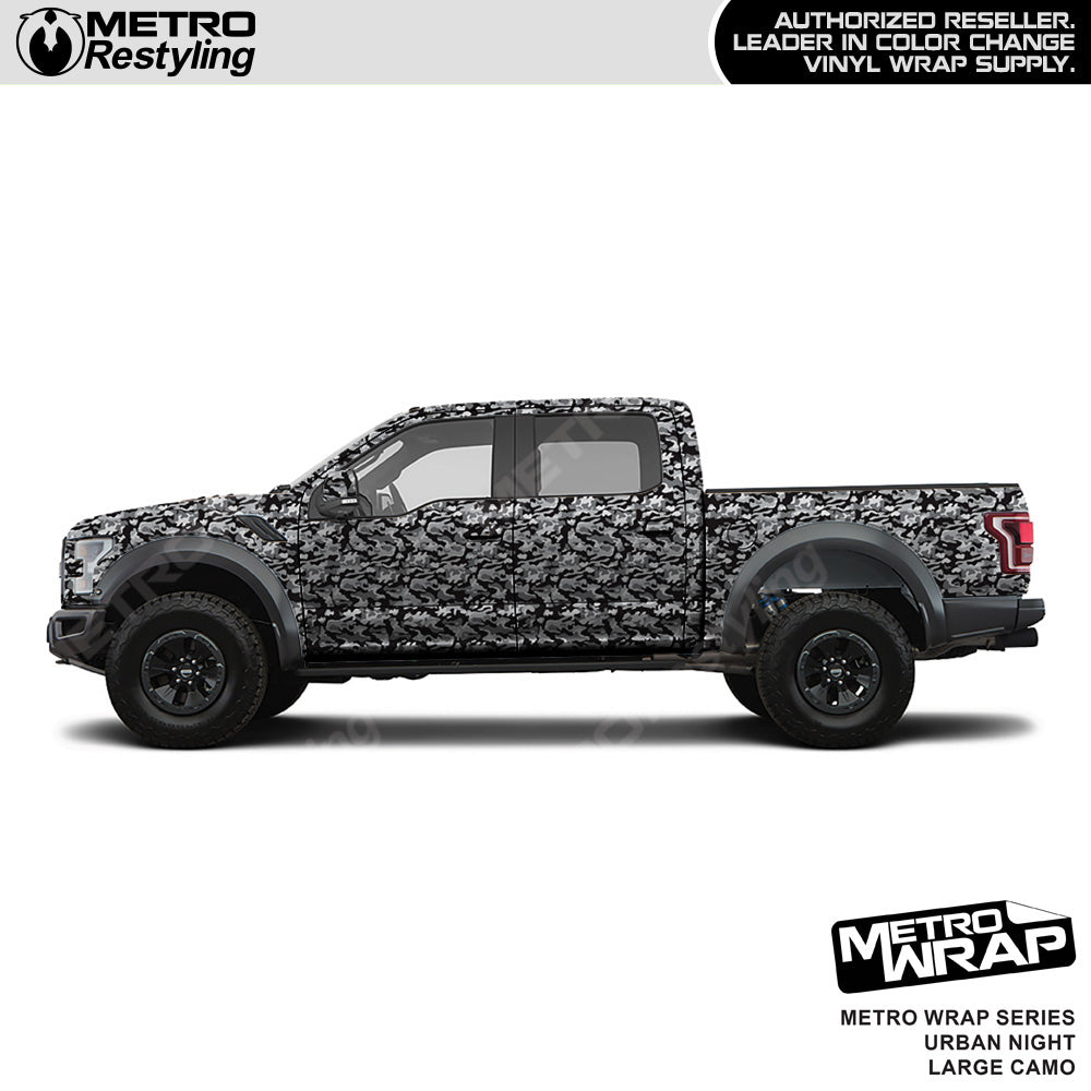 Metro Wrap Large Classic Urban Night Camouflage Vinyl Film