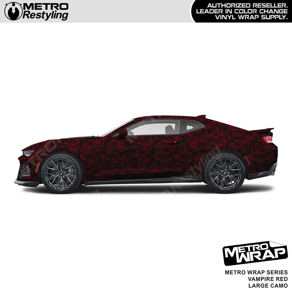 Metro Wrap Large Classic Vampire Red Camouflage Vinyl Film