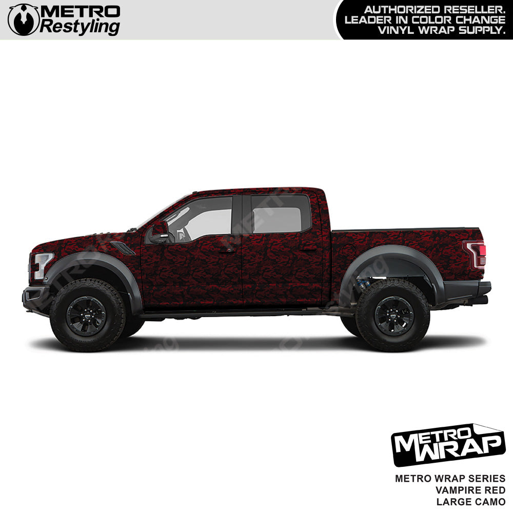 Metro Wrap Large Classic Vampire Red Camouflage Vinyl Film