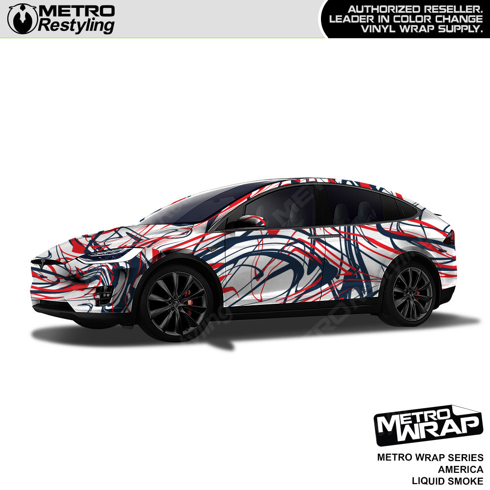 Metro Wrap Liquid Smoke America Vinyl Film
