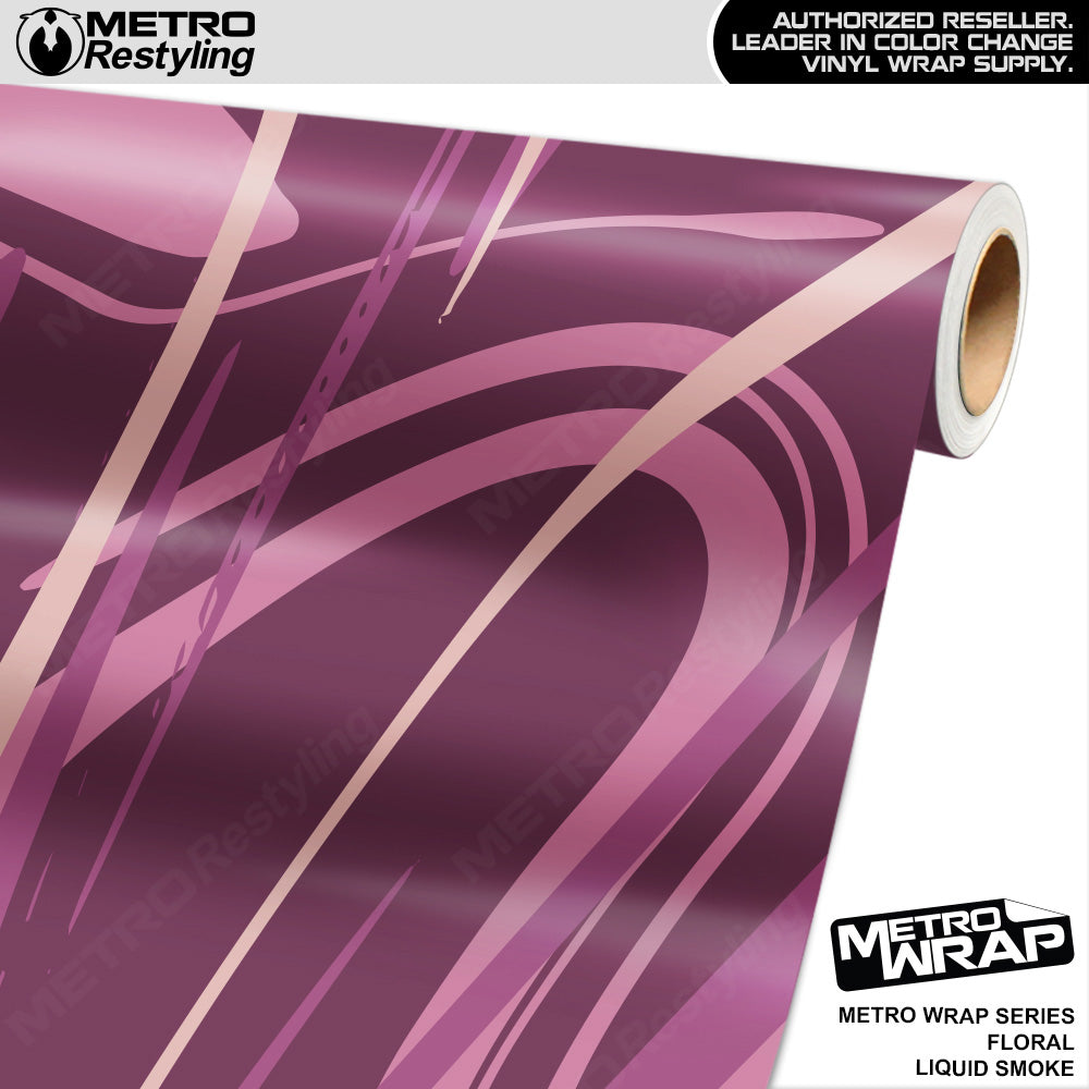 Metro Wrap Liquid Smoke Floral Vinyl Film