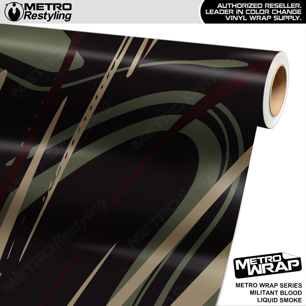 Metro Wrap Liquid Smoke Militant Blood Vinyl Film