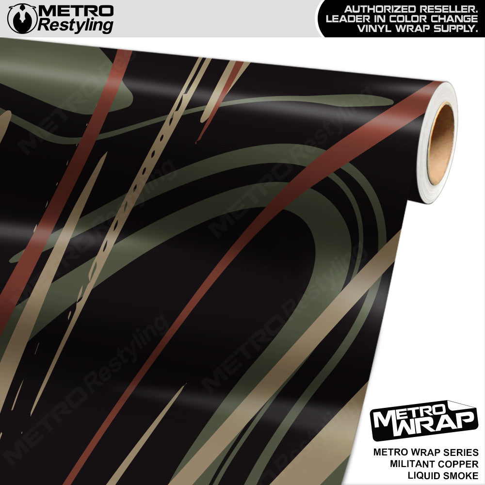 Metro Wrap Liquid Smoke Militant Copper Vinyl Film