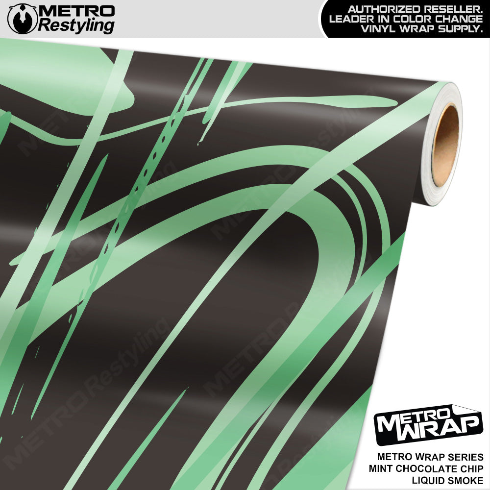 Metro Wrap Liquid Smoke Mint Chocolate Chip Vinyl Film