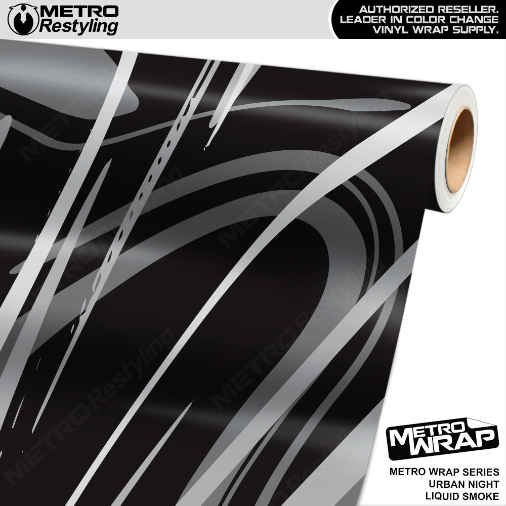 Metro Wrap Liquid Smoke Urban Night Vinyl Film