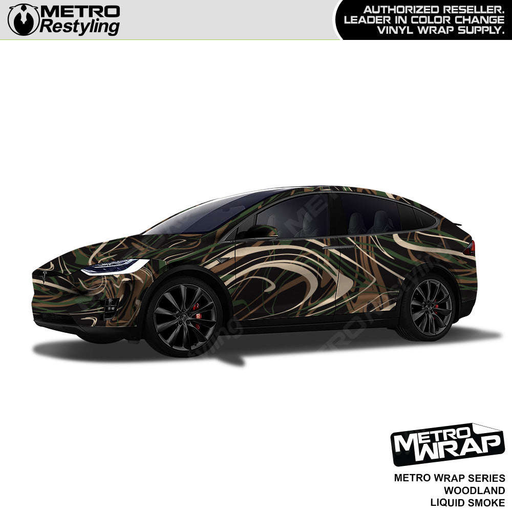 Metro Wrap Liquid Smoke Woodland Vinyl Film