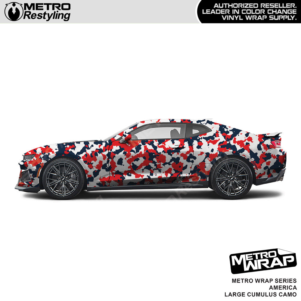 Metro Wrap Large Cumulus America Camouflage Vinyl Film