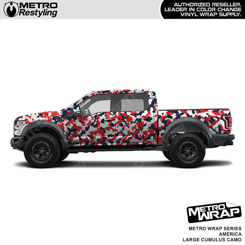 Metro Wrap Large Cumulus America Camouflage Vinyl Film