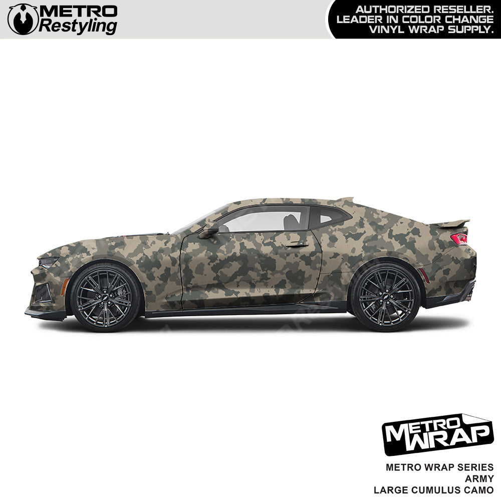 Metro Wrap Large Cumulus Army Camouflage Vinyl Film
