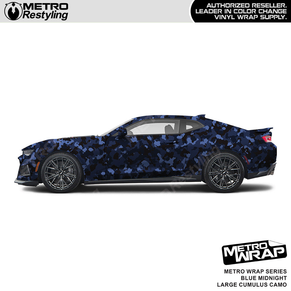Metro Wrap Large Cumulus Blue Midnight Camouflage Vinyl Film