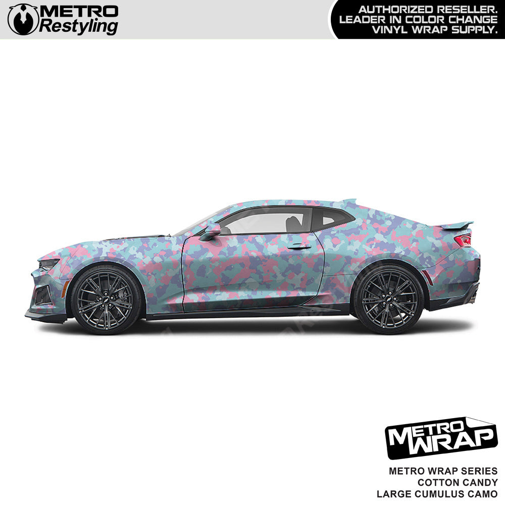 Metro Wrap Large Cumulus Cotton Candy Camouflage Vinyl Film