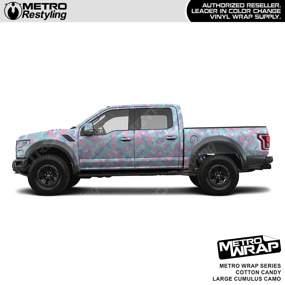 Metro Wrap Large Cumulus Cotton Candy Camouflage Vinyl Film