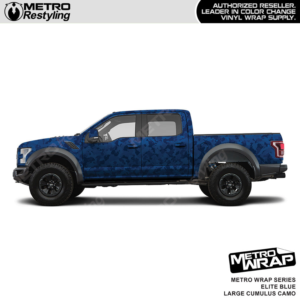 Metro Wrap Large Cumulus Elite Blue Camouflage Vinyl Film