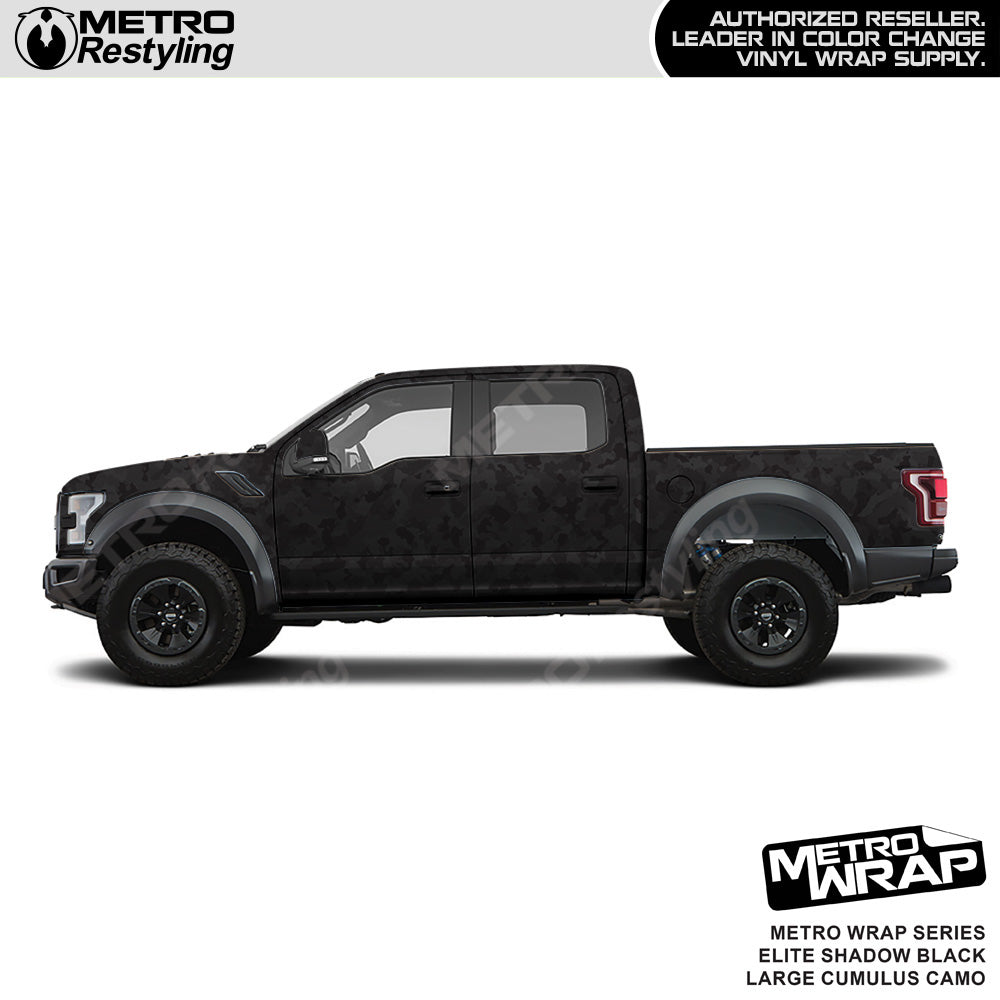 Metro Wrap Large Cumulus Elite Shadow Black Camouflage Vinyl Film