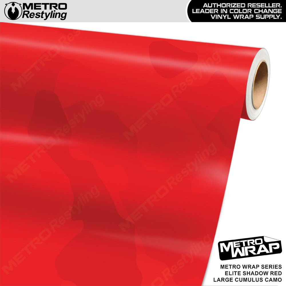 Metro Wrap Large Cumulus Elite Shadow Red Camouflage Vinyl Film