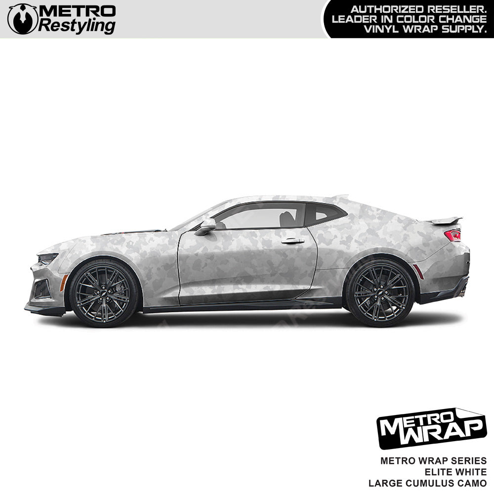 Metro Wrap Large Cumulus Elite White Camouflage Vinyl Film