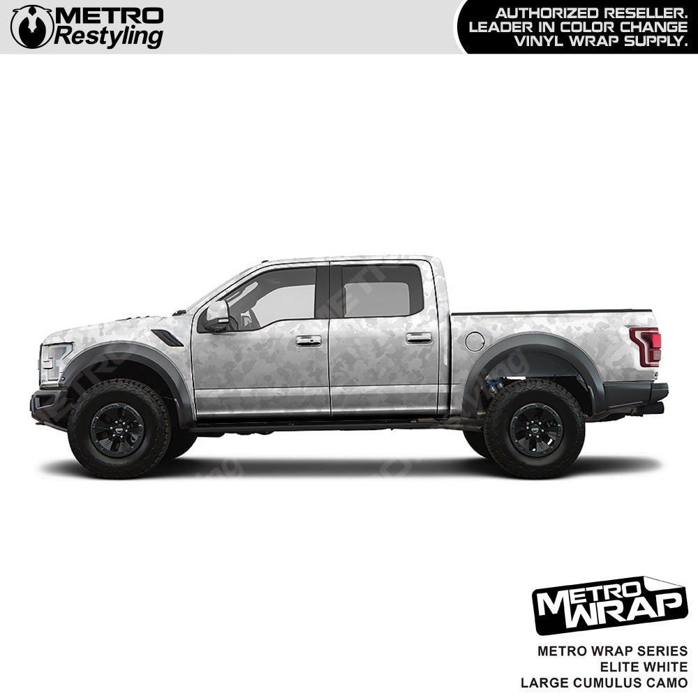 Metro Wrap Large Cumulus Elite White Camouflage Vinyl Film