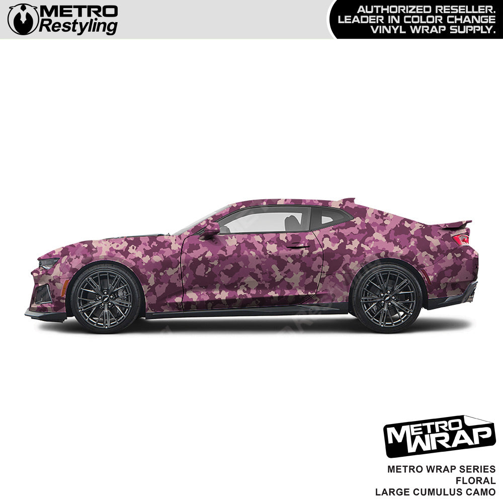 Metro Wrap Large Cumulus Floral Camouflage Vinyl Film
