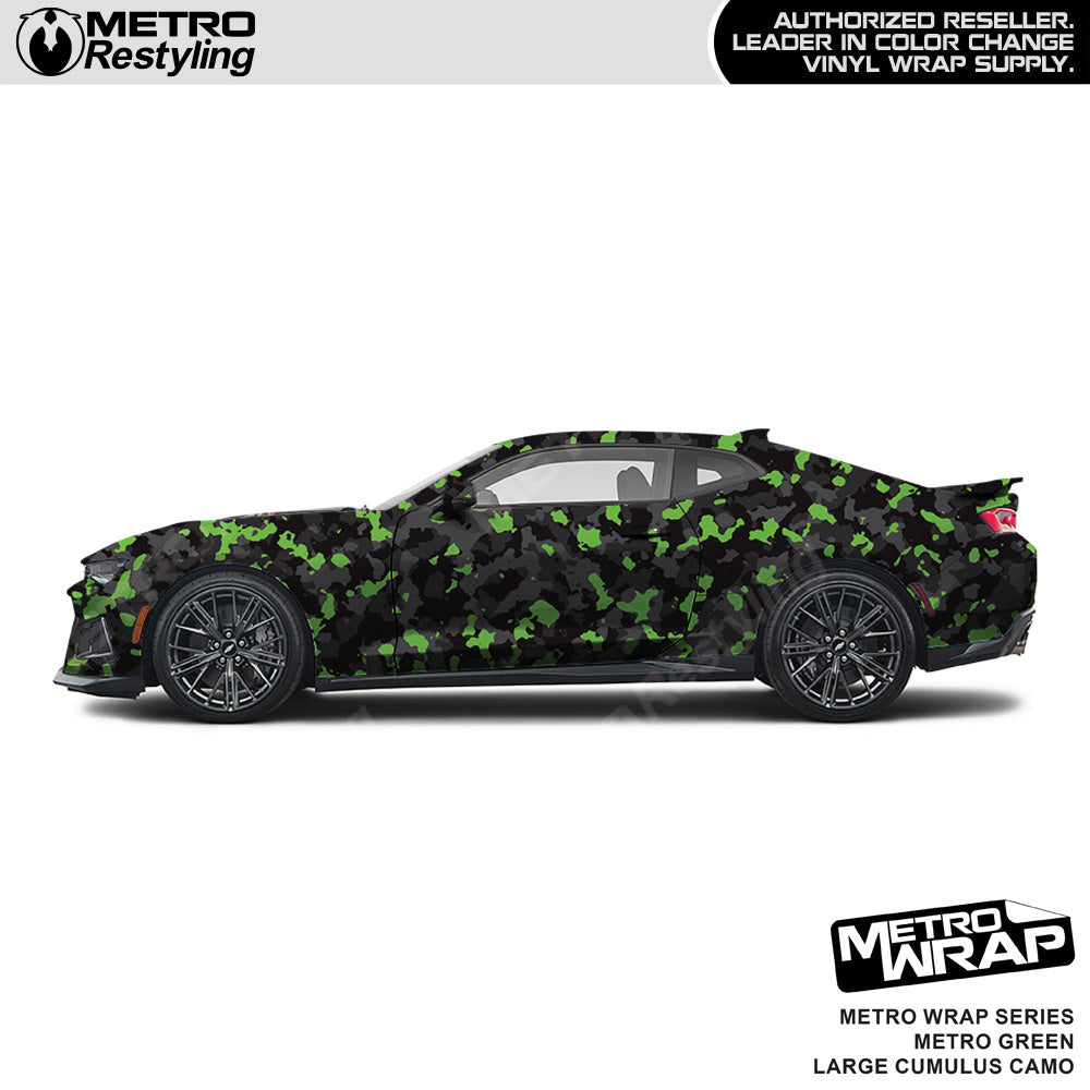Metro Wrap Large Cumulus Metro Green Camouflage Vinyl Film