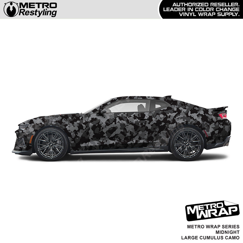 Metro Wrap Large Cumulus Midnight Camouflage Vinyl Film