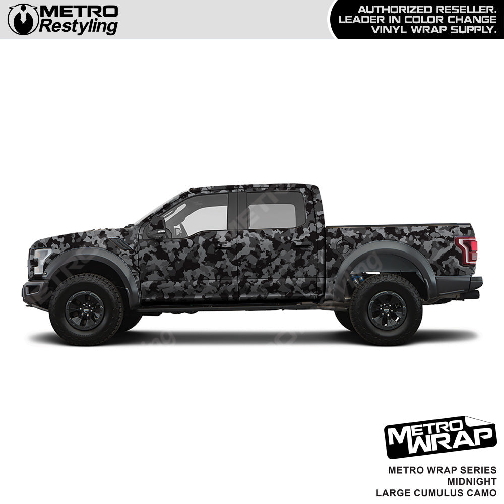 Metro Wrap Large Cumulus Midnight Camouflage Vinyl Film