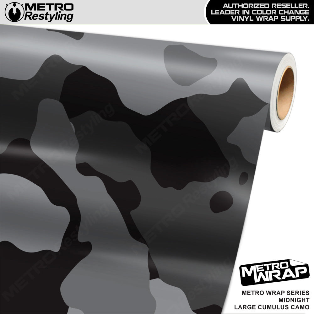 Metro Wrap Large Cumulus Midnight Camouflage Vinyl Film
