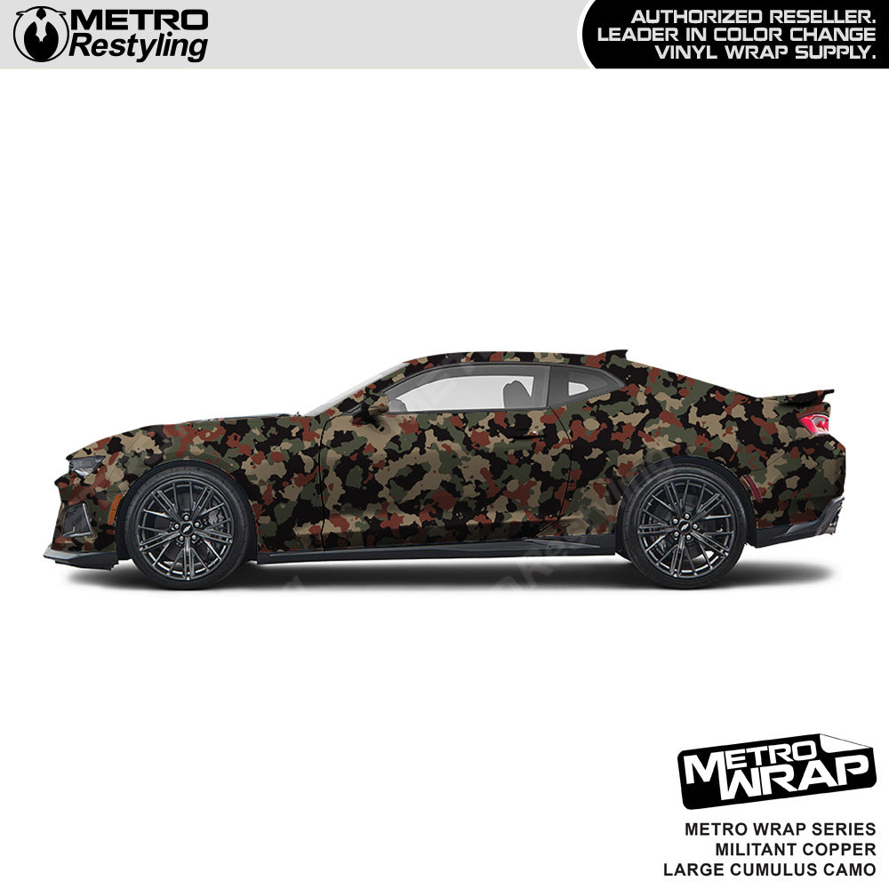 Metro Wrap Large Cumulus Militant Copper Camouflage Vinyl Film